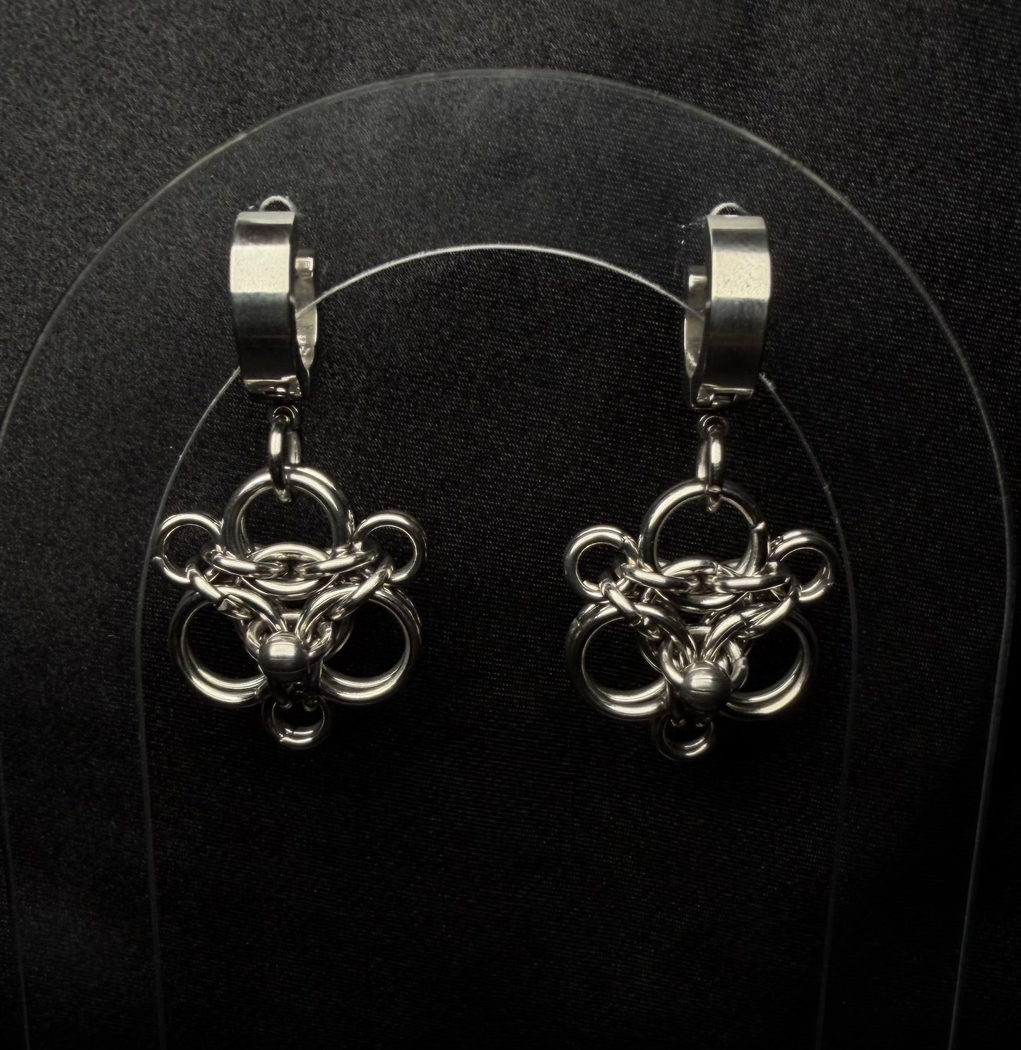 Orchid earrings