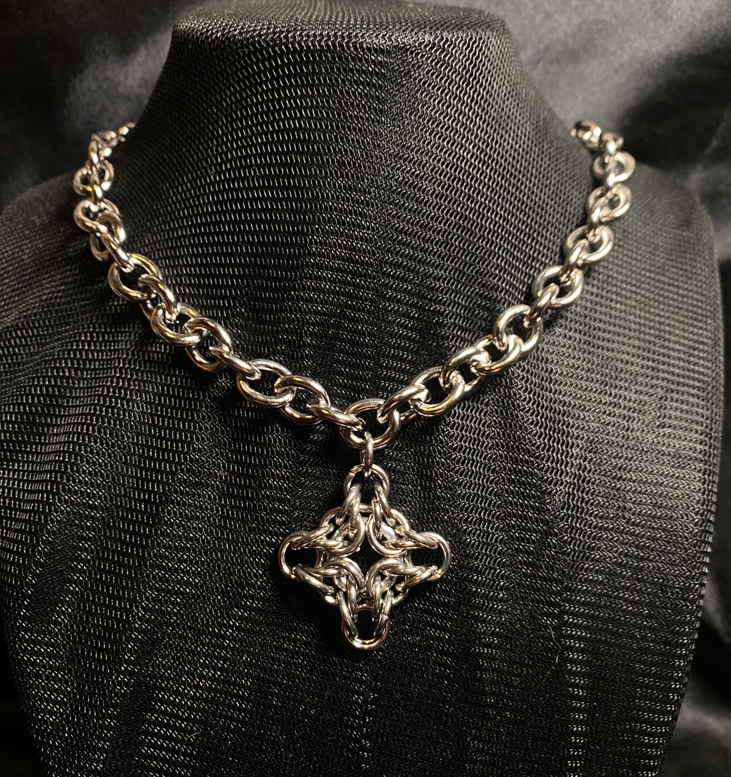 Chunky diamond choker