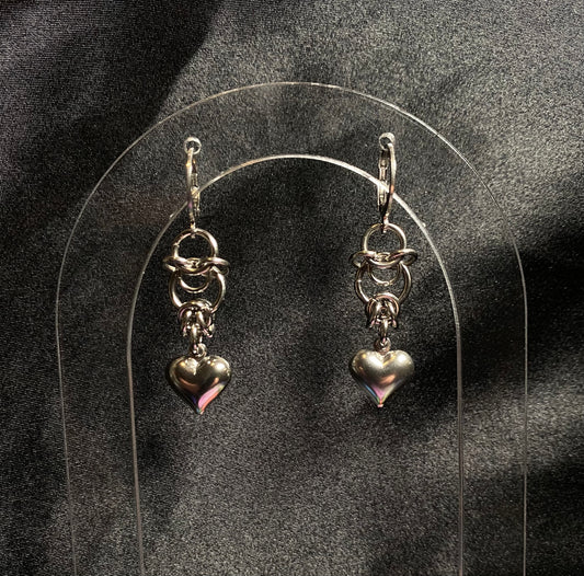 Sacred hearts earrings