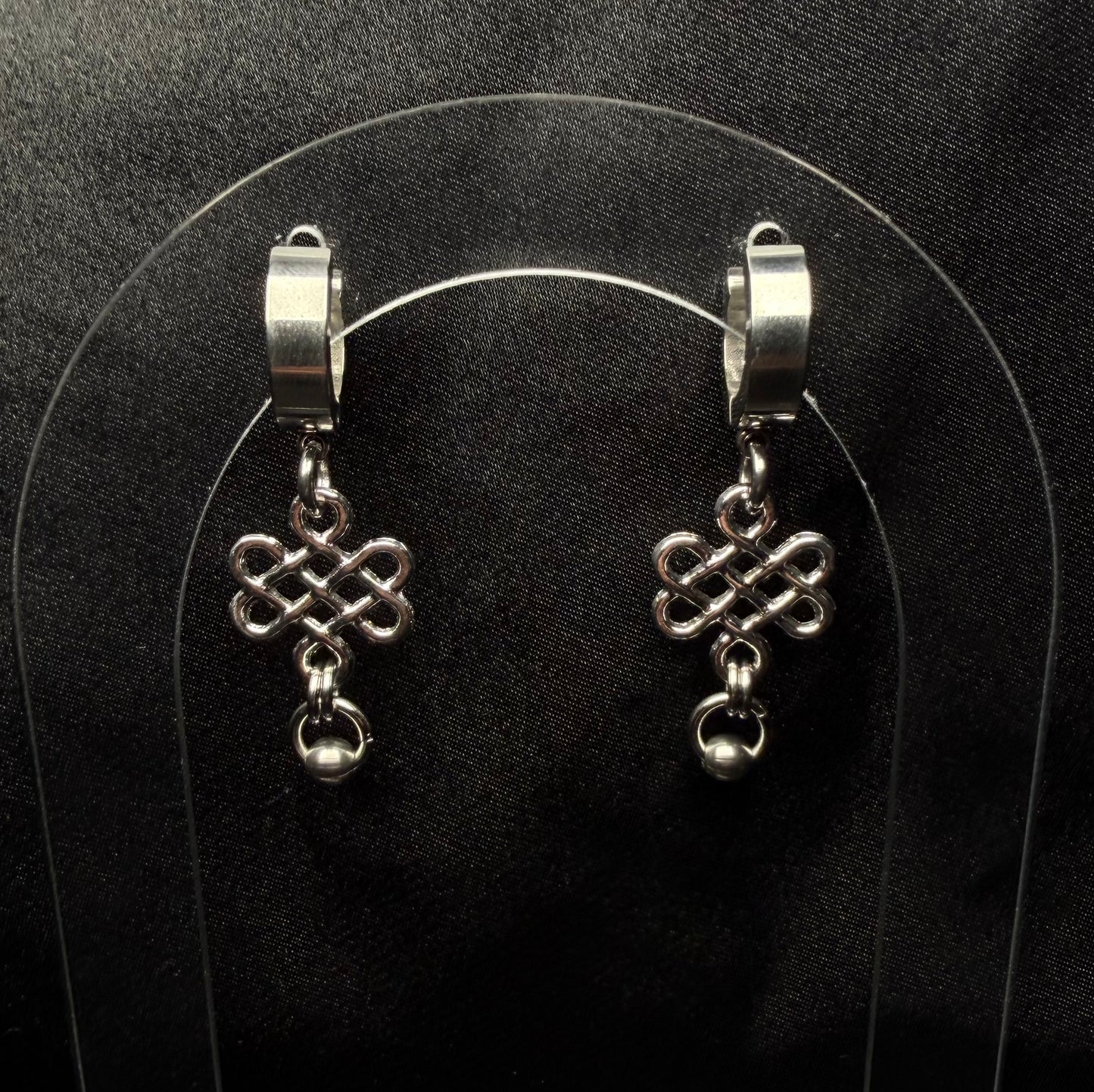 Woven tangle earrings