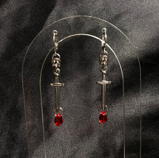 Assassins daggar earrings