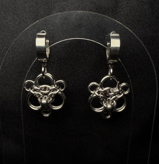 Orchid earrings