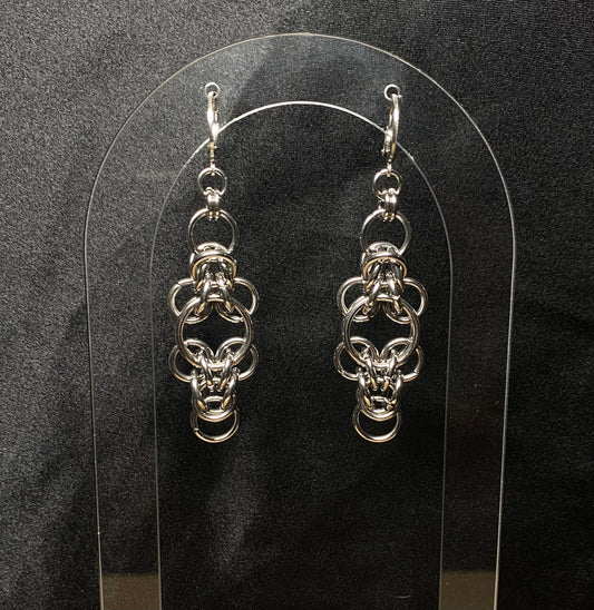Window pane earrings