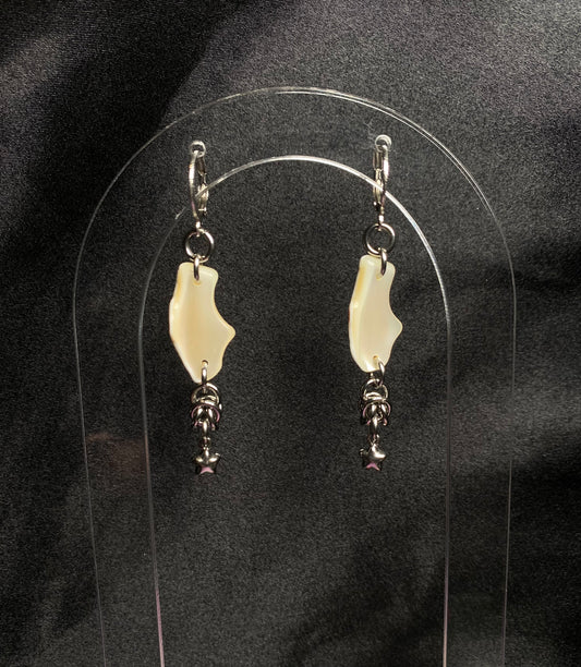 Abalone sunset earrings