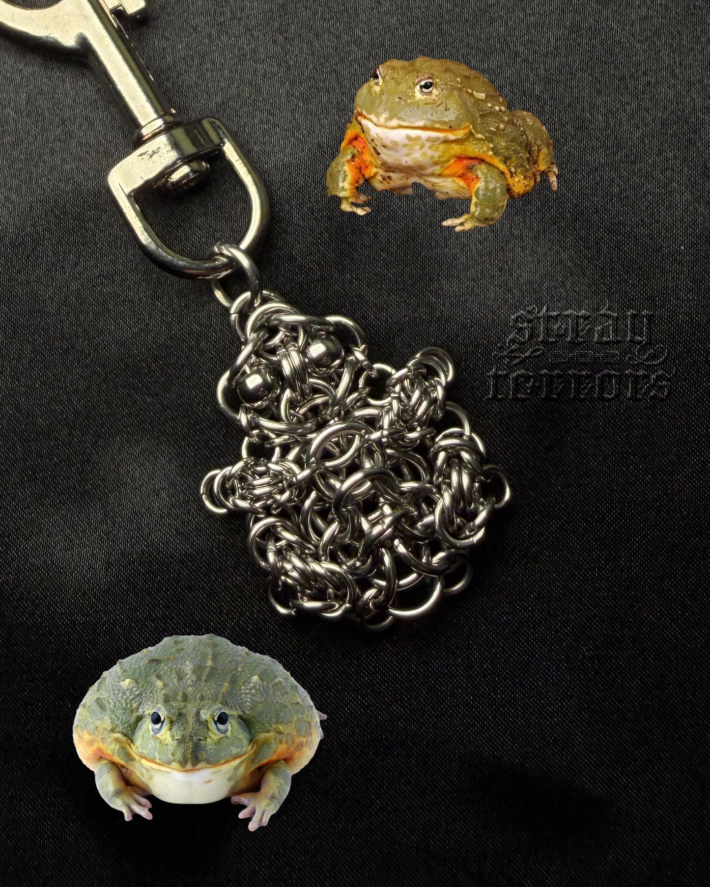 Pixie frog keychain critter
