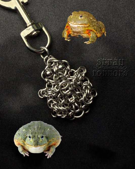 Pixie frog keychain critter