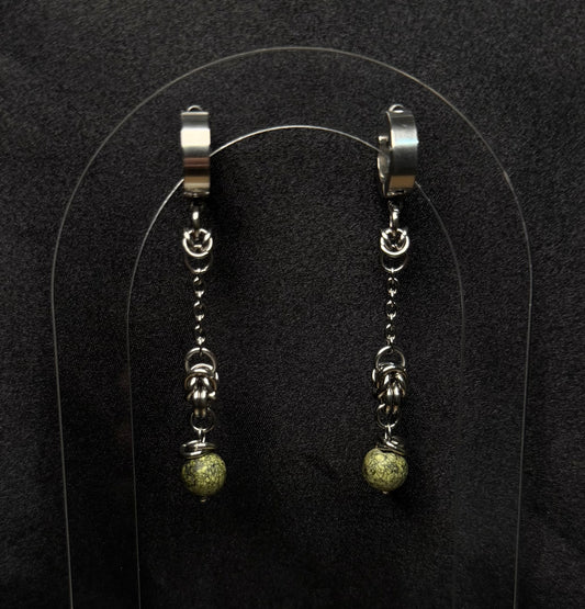 Broken earth earrings