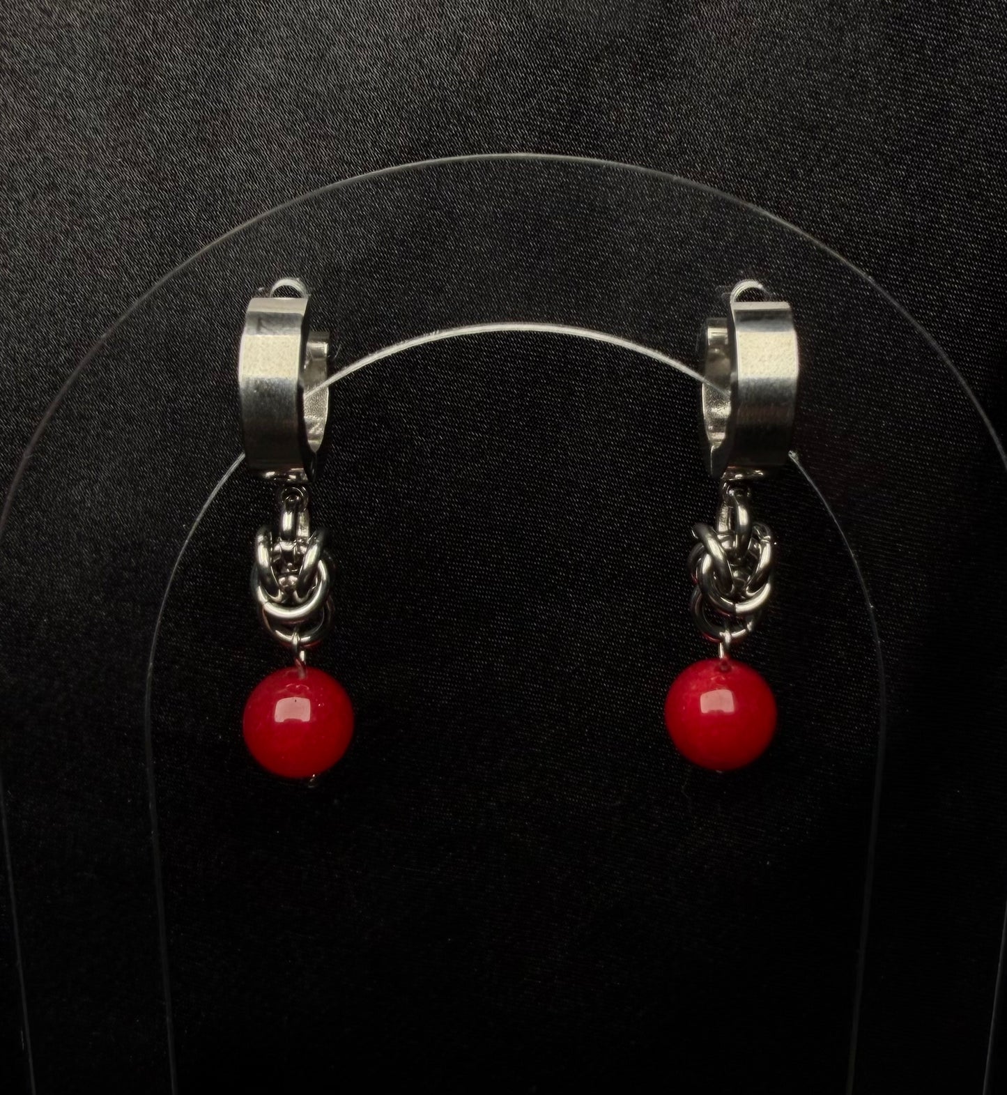 Cranberry earrings
