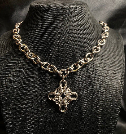Chunky diamond choker